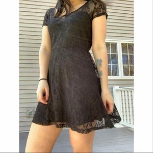 Black lace dress